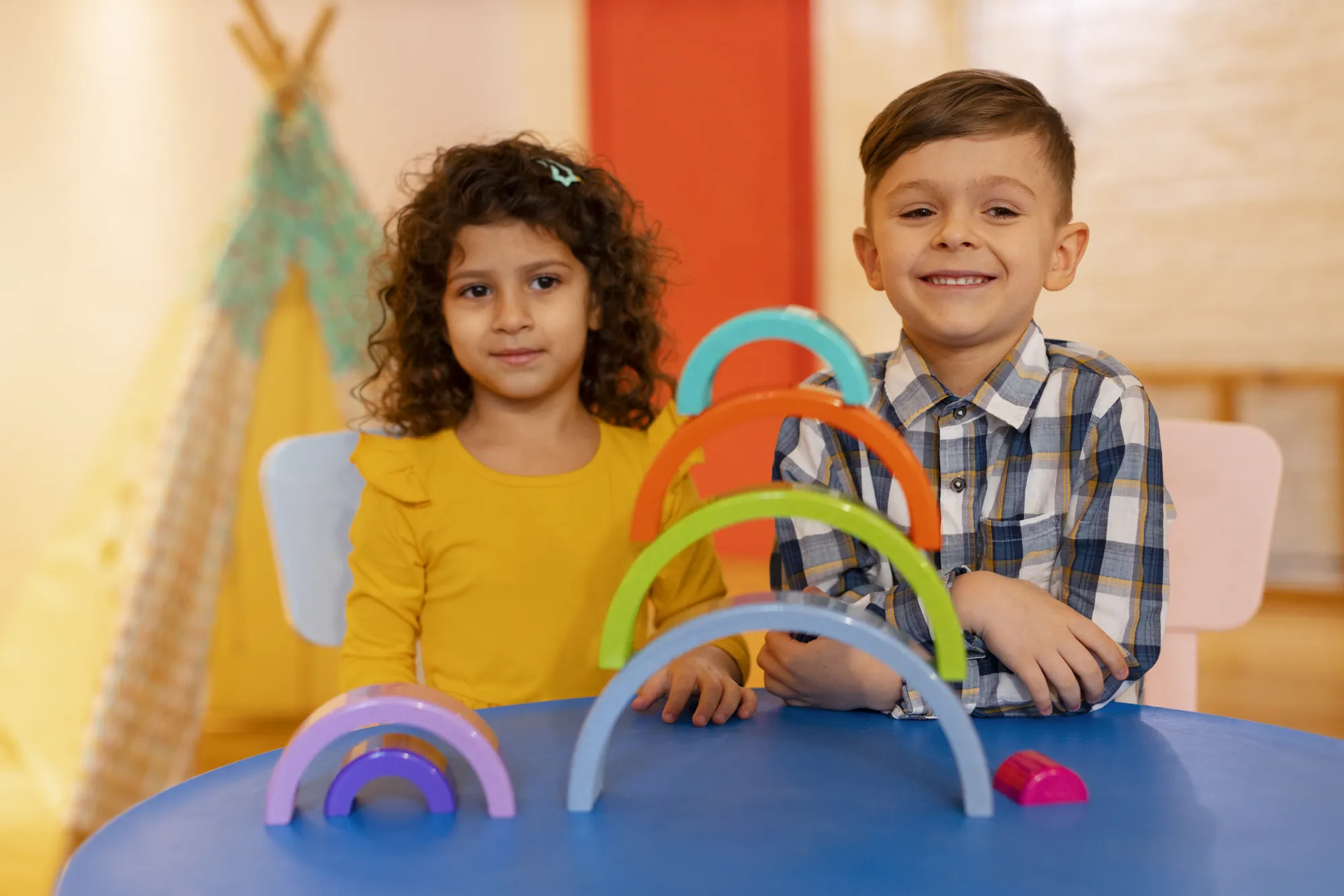 Daycare children playing